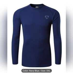 Men's UPF 50+ Sun Protection Rash Guard, Quick Dry Mid Stretch Long Sleeves Rash